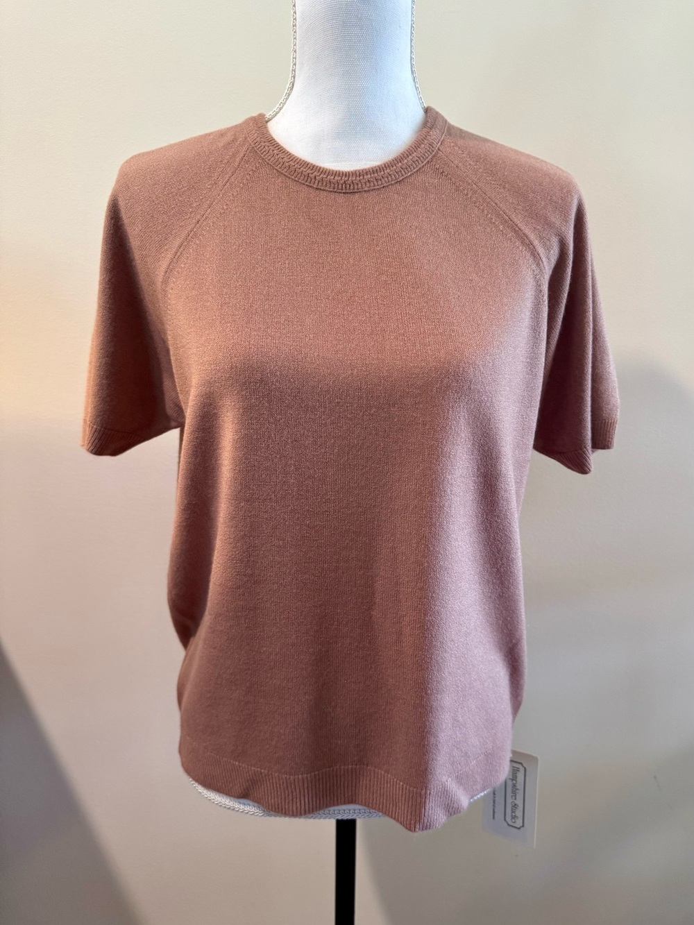 Short-Sleeve Crewneck Sweater